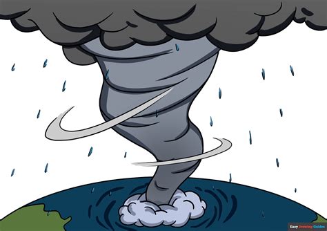 cyclone drawing easy|28 Easy Weather Step by Step Drawing Tutorials.
